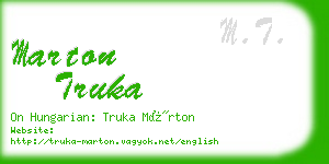 marton truka business card